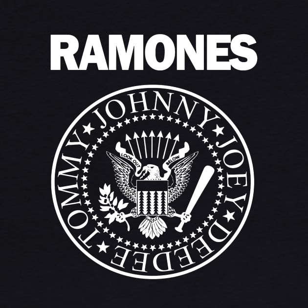 white design of ramones by birdy line